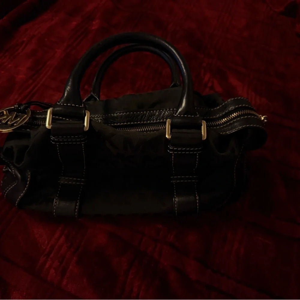Michael Kors Black Tote with Gold Hardware